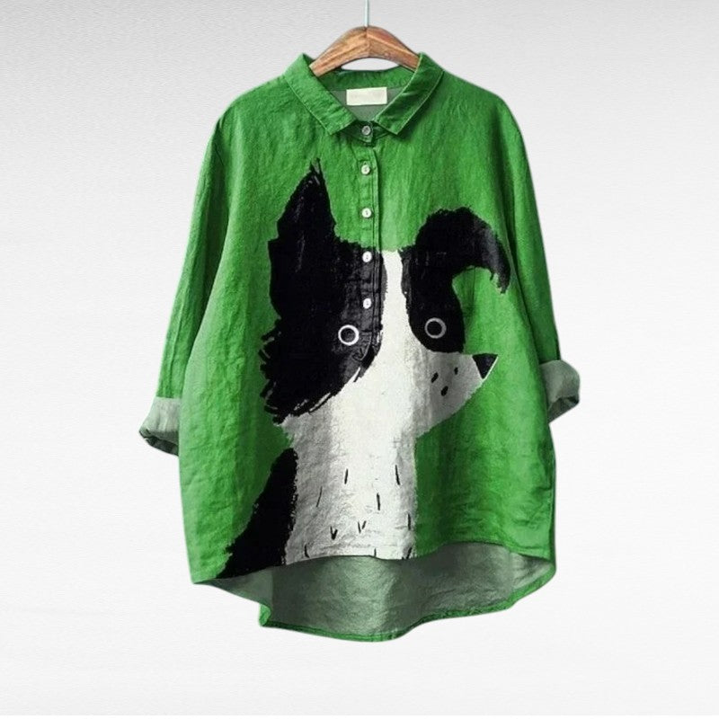 Charlotte | Elegantní lněná letní blůza