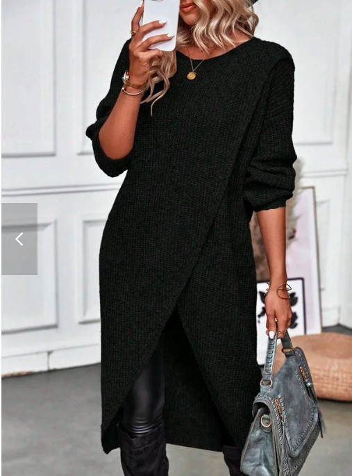 Olivia - Dlouhé pletené šaty