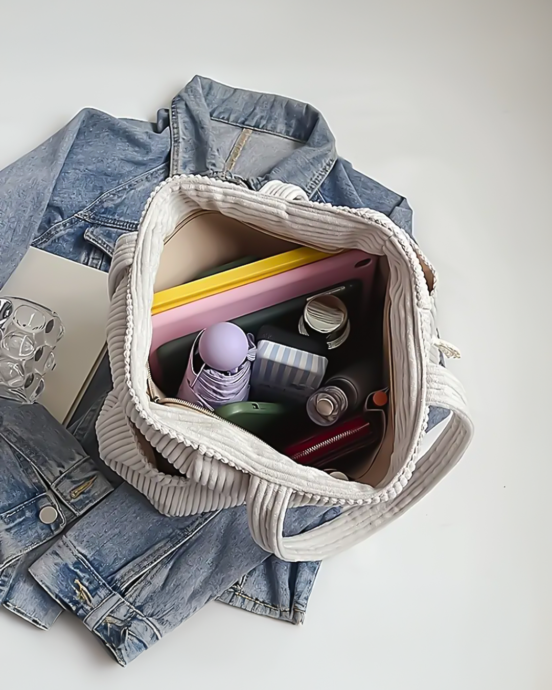 Petra – Žebrovaná taška přes rameno