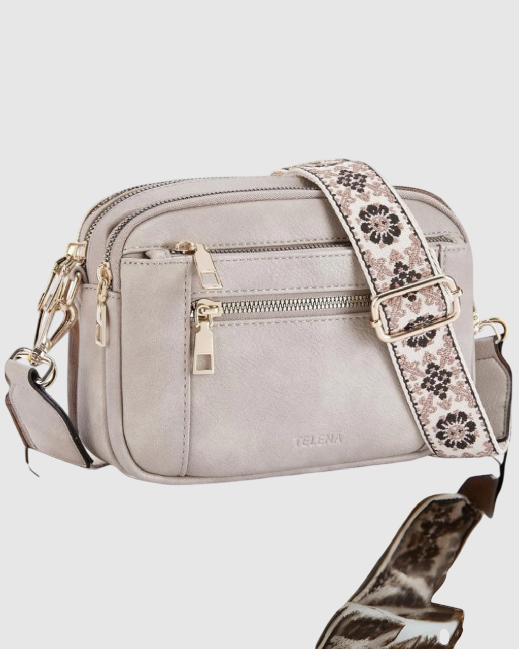 Camille | Elegantní kožená kabelka přes rameno pro ženy s praktickými přihrádkami