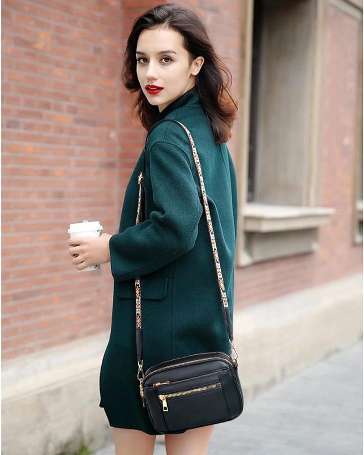 Camille | Elegantní kožená kabelka přes rameno pro ženy s praktickými přihrádkami