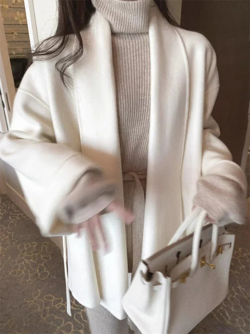 Serenya – Ručně šitý kabát z vlny a kašmíru