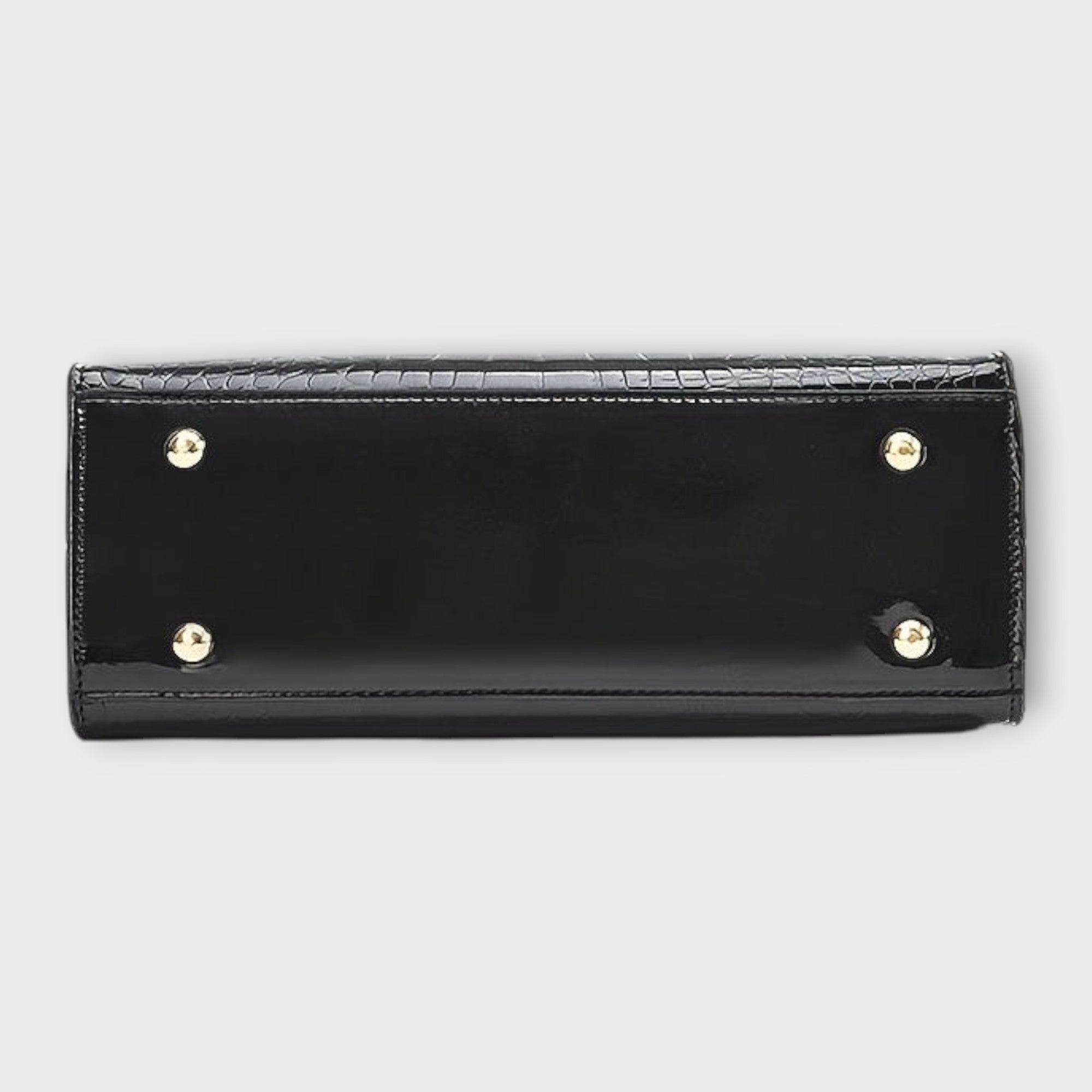 Eline - Lesklý krokodýlí vzor kabelka