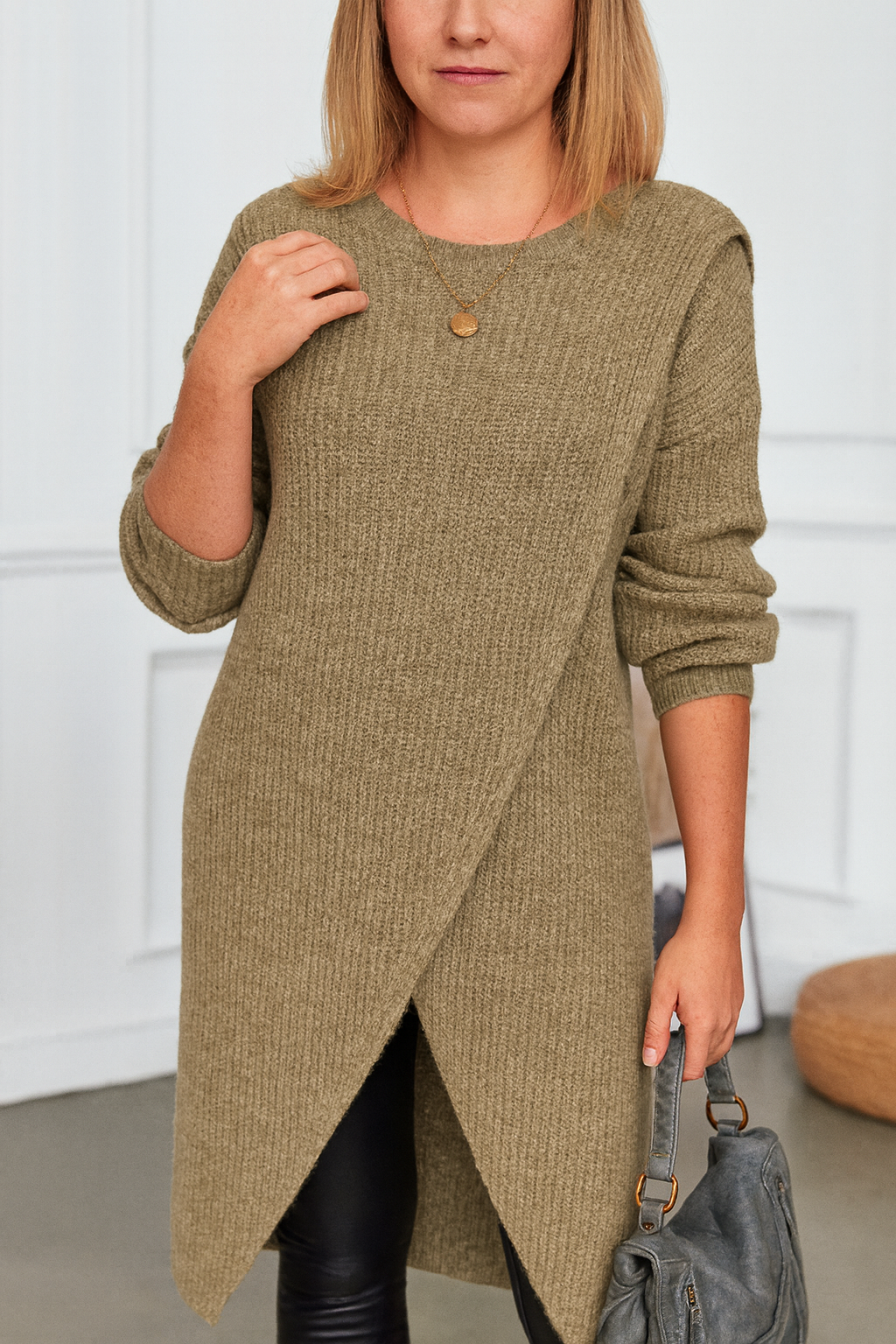 Olivia - Dlouhé pletené šaty