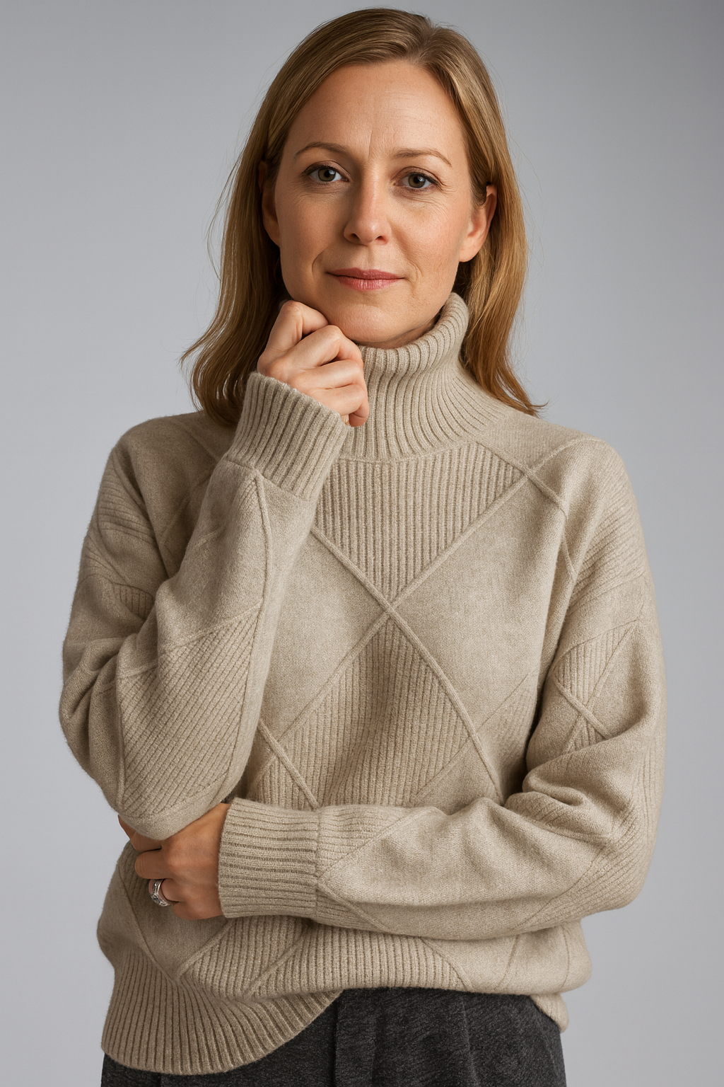 Chloe - Teplý pletený svetr na zimní období