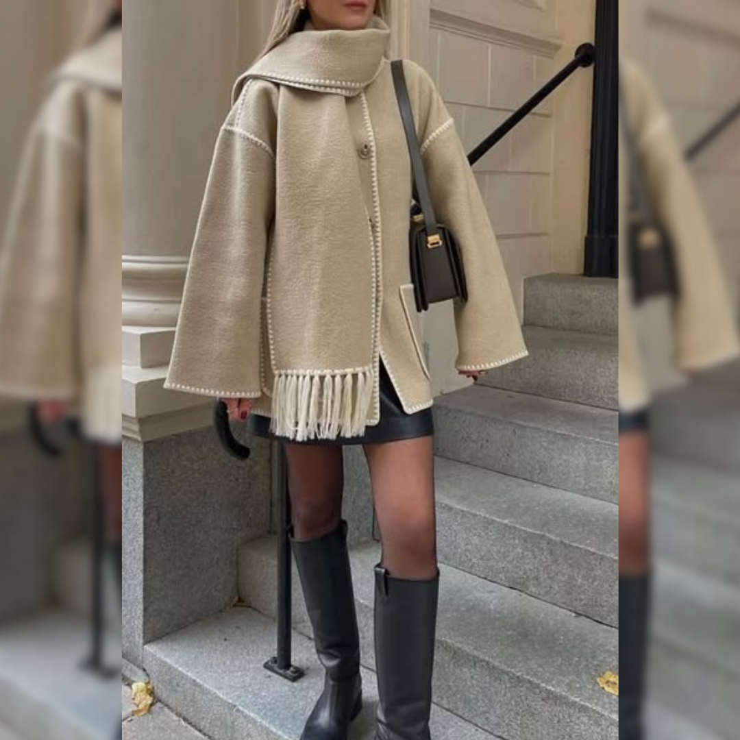 FREDERICA | Elegantní kabát s knoflíky