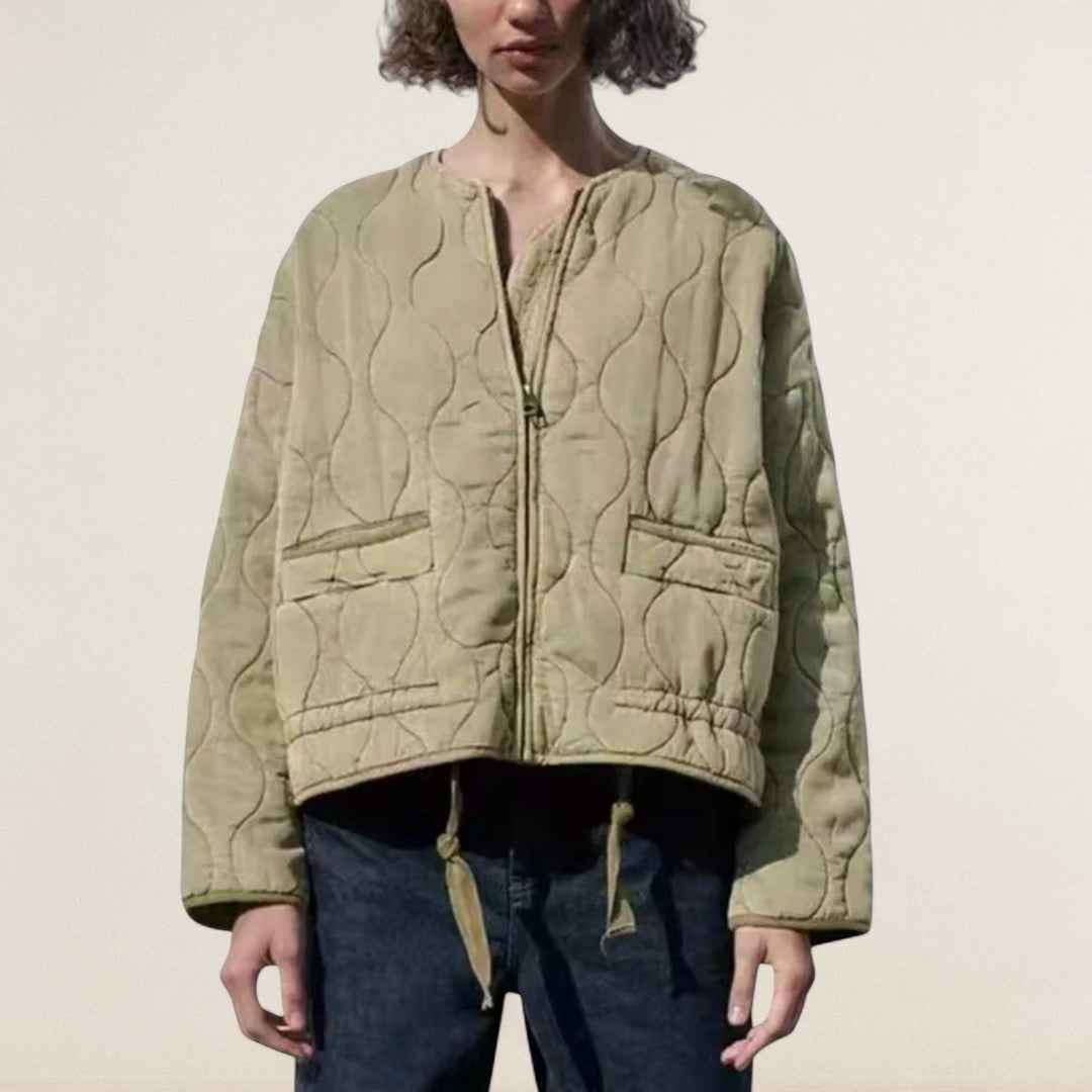 Linda – Moderní prošívaná bunda s volným střihem