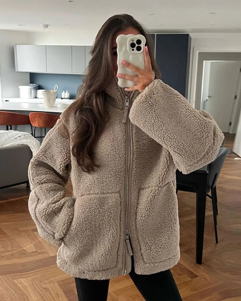 Aurore | Teplá teddy puffer bunda