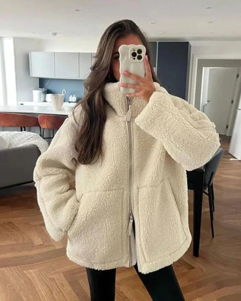 Aurore | Teplá teddy puffer bunda