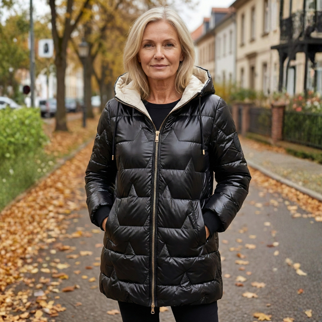 Lina | Dlouhá prošívaná zimní kabát