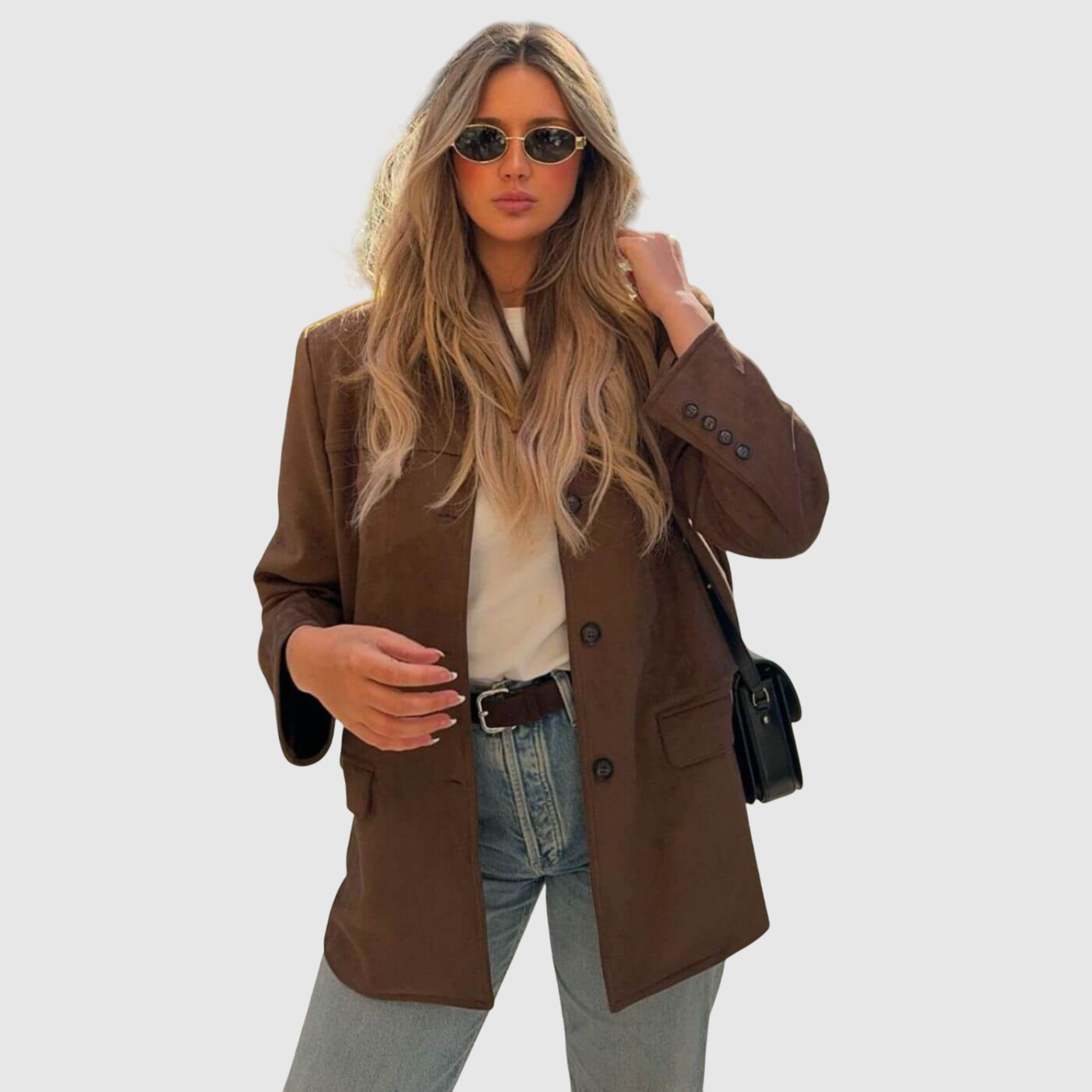 Asta | Luxusní vintage sako ze semišové kůže