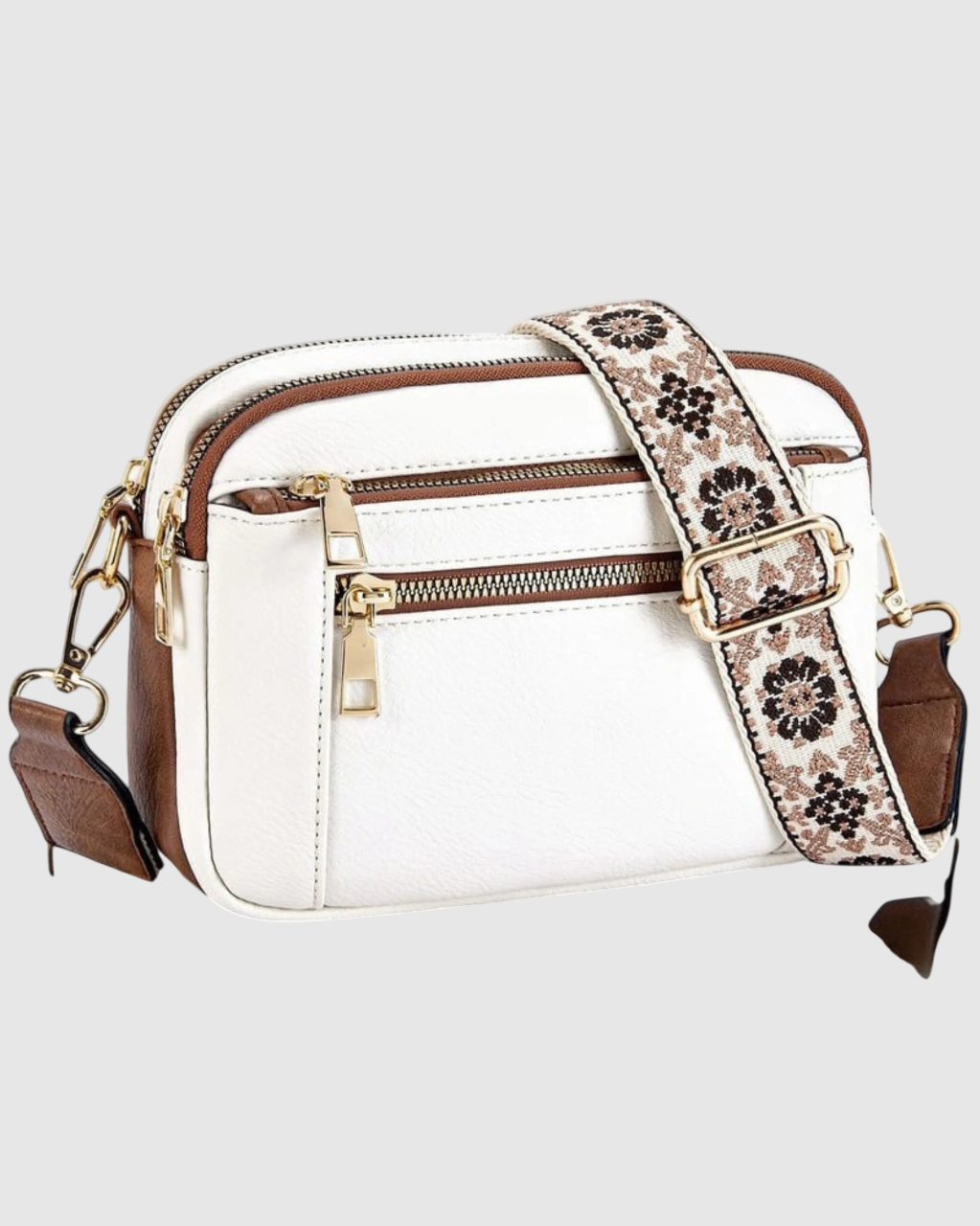 Camille | Elegantní kožená kabelka přes rameno pro ženy s praktickými přihrádkami