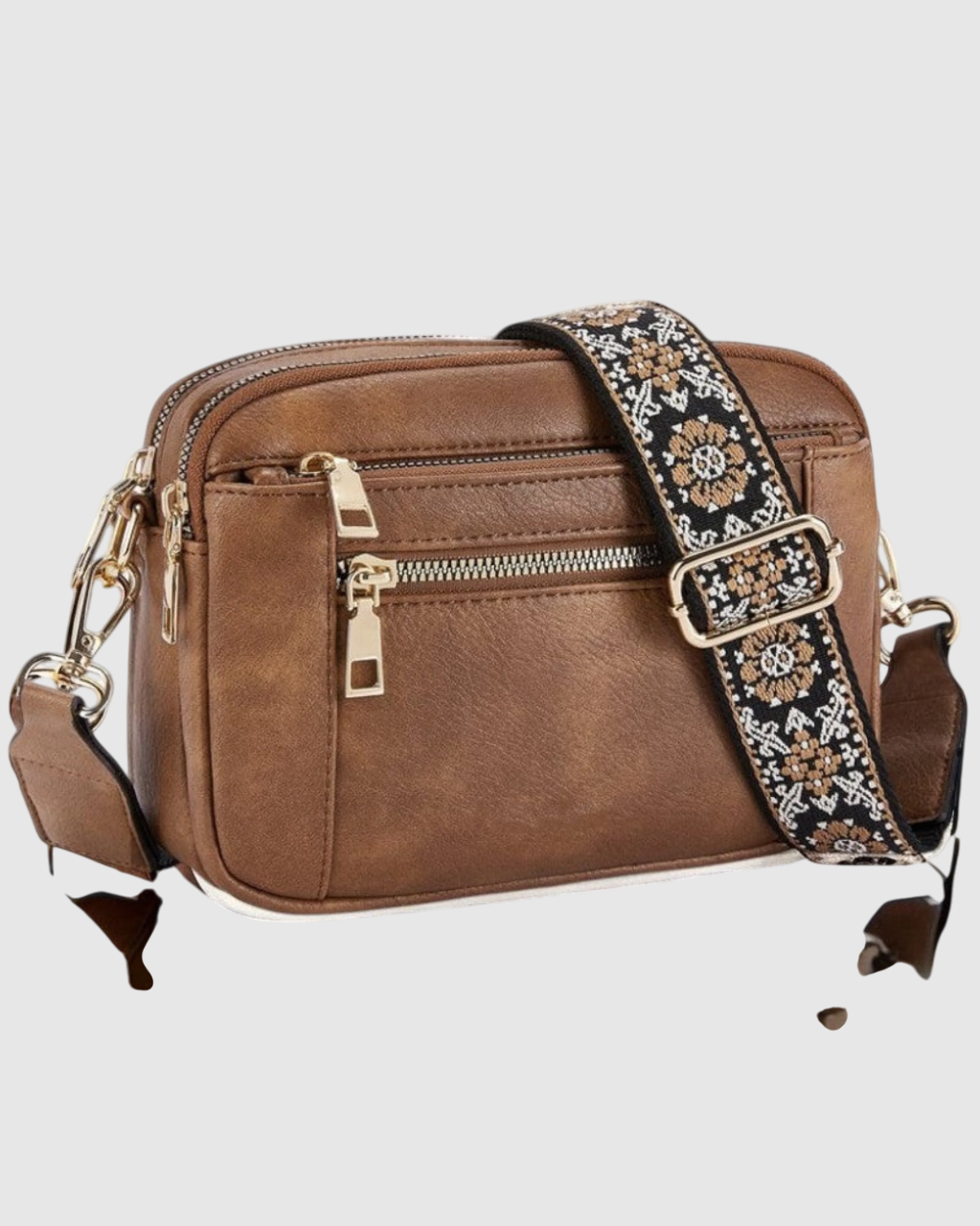 Camille | Elegantní kožená kabelka přes rameno pro ženy s praktickými přihrádkami