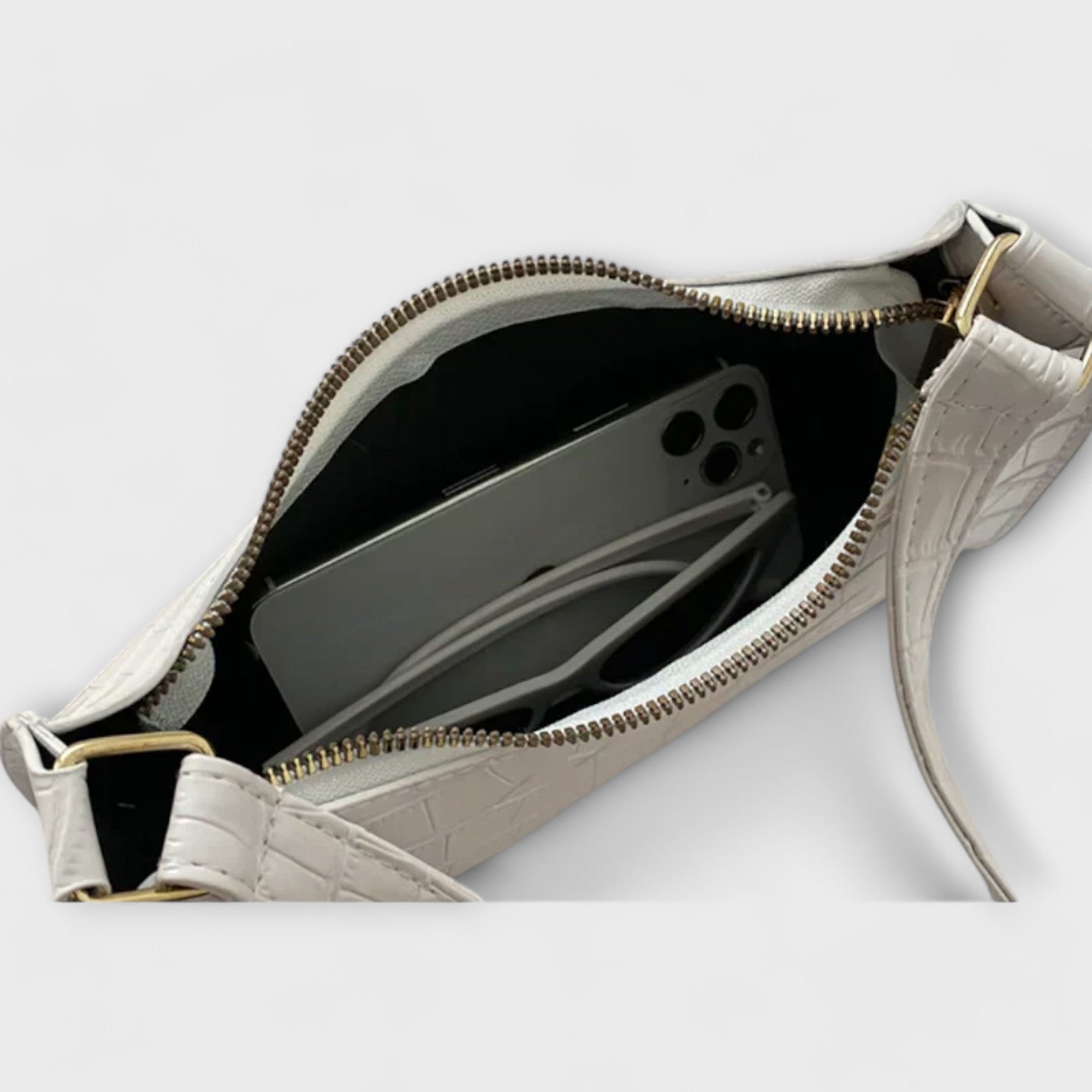 Viktorya - Lesklá Kožená Taška