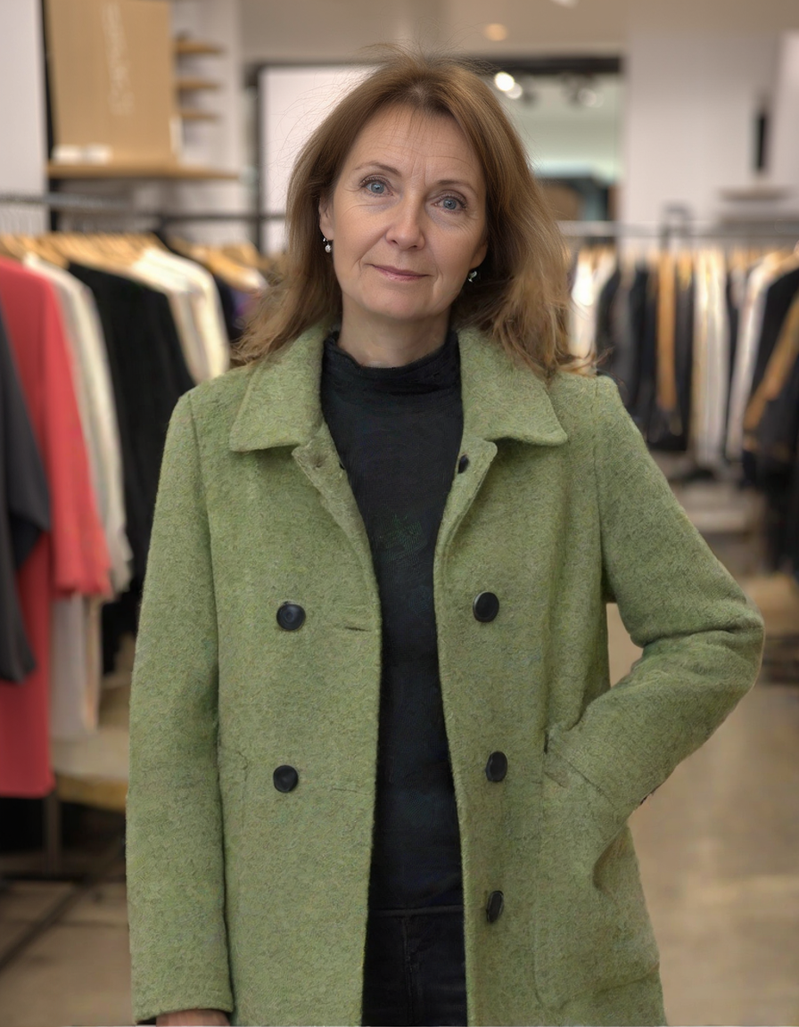 Stella-Marie | Dámský kabát s elegantním vysokým límcem