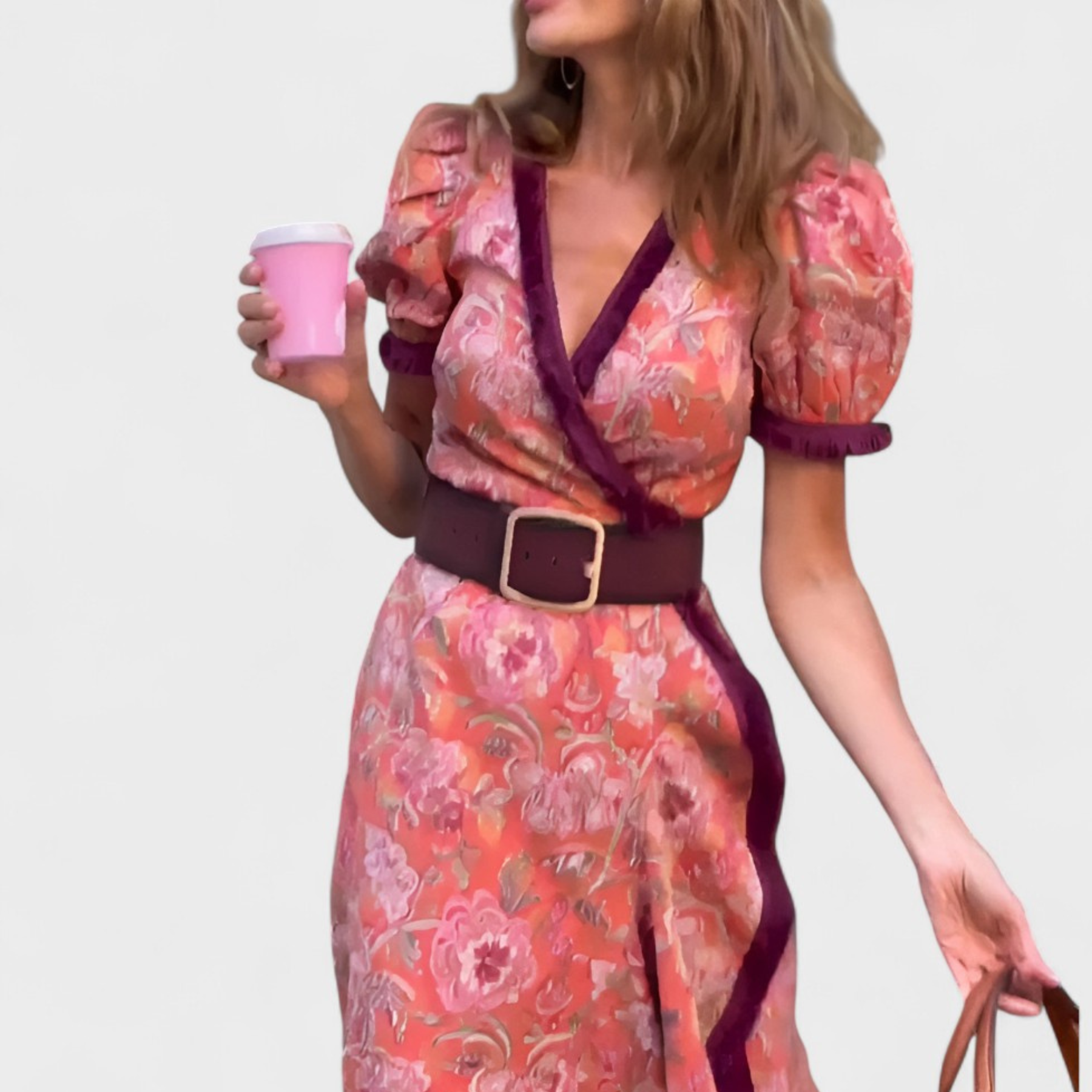 Ivana - Elegantní květinové šaty