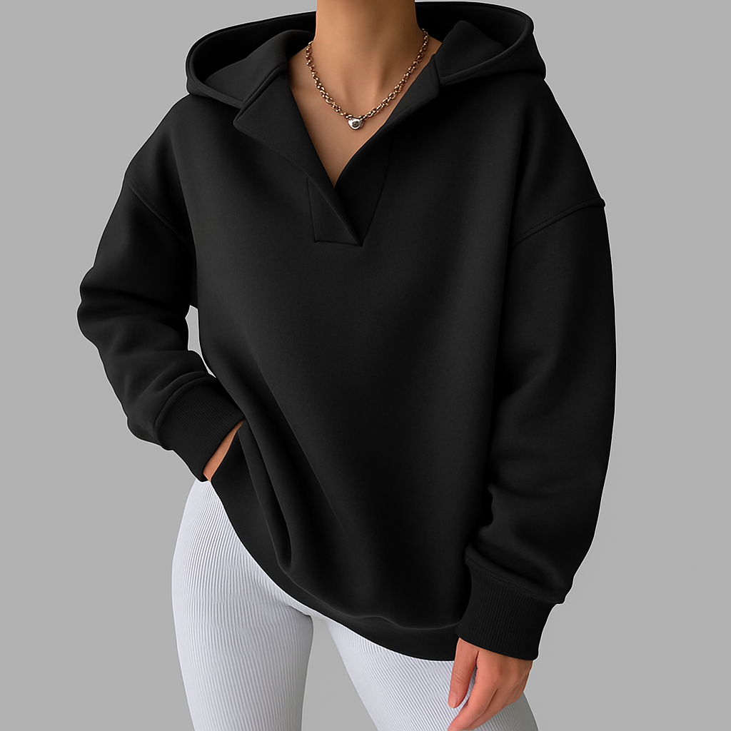 Chantalle | Dámská oversized mikina s V-výstřihem